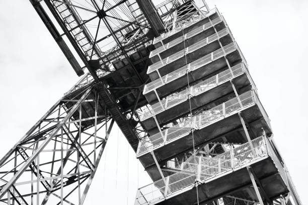istock Monochrome image of Newport Transporter Bridge. 1317304590