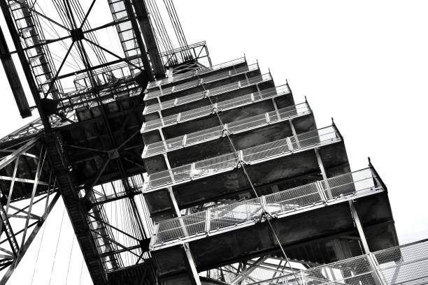 istock Monochrome image of Newport Transporter Bridge. 1317304670