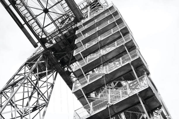 istock Monochrome image of Newport Transporter Bridge. 1317304690