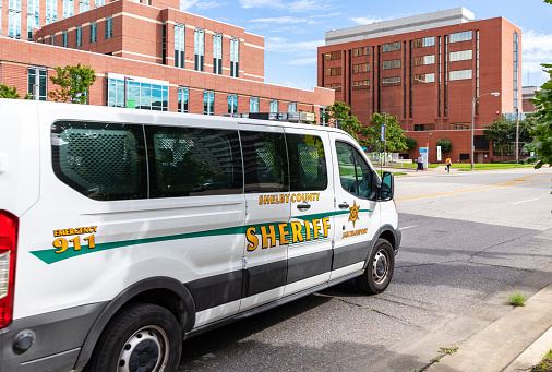 Memphis, TN / USA - September 3, 2020: Shelby County Sheriff vehicle in Memphis, TN