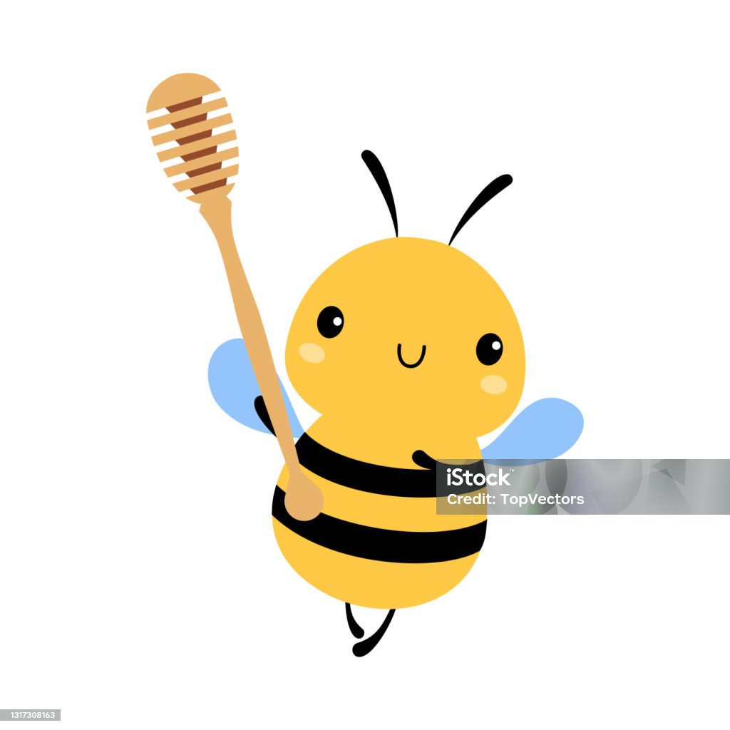 Cute albină care transportă dipper miere de lemn, minunat Flying Insect Character Cartoon Vector Ilustrație - vector de stoc Animal fără redevențe Cute albină care transportă dipper miere de lemn, minunat Flying Insect Character Cartoon Vector Ilustrație - vector de stoc Animal fără redevențe