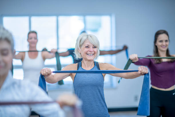 istock Women's fitness studio community 1317308682