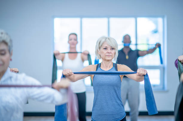 istock Women's fitness studio community 1317308686