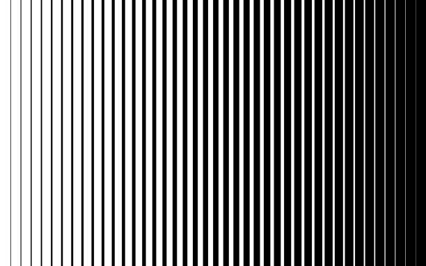 Vertical speed line halftone pattern thick to thin. Vector illustration Vertical speed line halftone pattern thick to thin. Vector illustration. striped stock illustrations