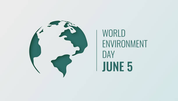 World Environment Day World Environment Day Banner. Eco Concept. Planet Earth on Papercut style. Vector illustration world environment day stock illustrations