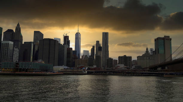 istock view to new york with the suspension bridge in front 1317314232