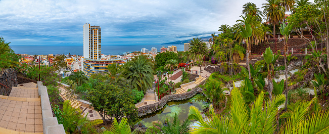 Taoro park at Puerto de la Cruz, Tenerife, Canary islands, Spain .