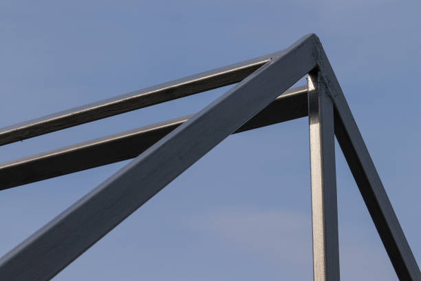 istock welded metal structure on a blue sky background 1317324597
