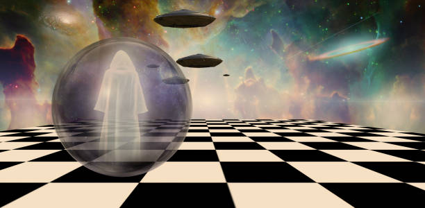 istock Holy Man and UFO's 1317325866