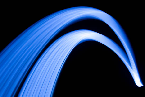 istock Blue light painting effect on black background 1317328100