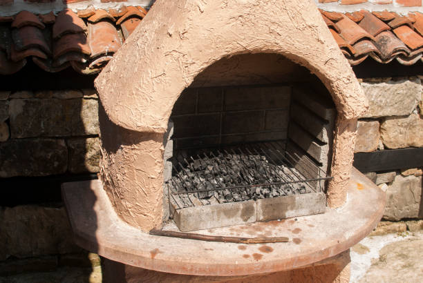 istock Outdoor clay oven 1317328323