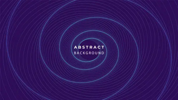 Vector illustration of Round Circling Abstract Background