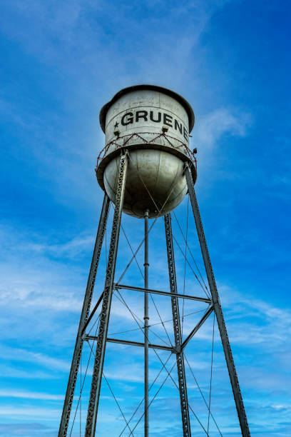 istock Old metal water tower in Gruene, Texas 1317337831