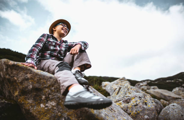 istock Sitting on rock in the mountains 1317337947
