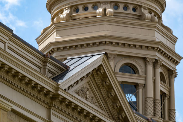 budynek kapitolu stanu wyoming - wyoming cheyenne capital governor zdjęcia i obrazy z banku zdjęć