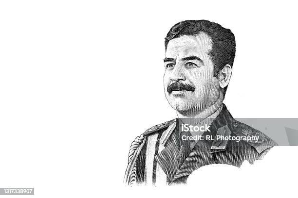 25 Iraqi Dinar Banknote Stock Photo - Download Image Now - Saddam Hussein, Banking, Battle