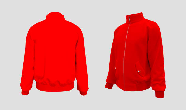 istock Blank tracktop jacket mockup in front and side views 1317355911
