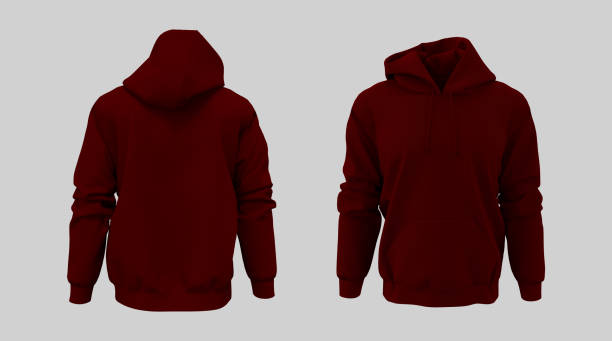 istock Blank hooded sweatshirt mockup for print, isolated on white background 1317355959