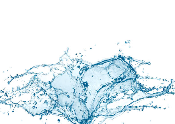 istock Illustration of abstract blue splashes swirling 1317358724