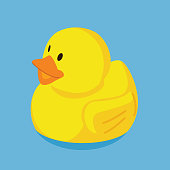 istock Rubber duck floating in water 1317358796
