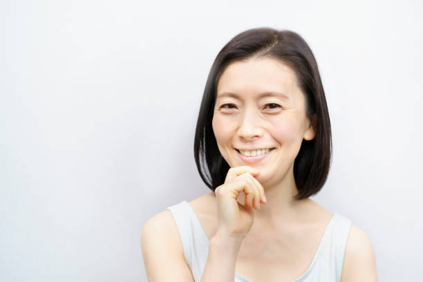istock Skincare image Asian woman (40s or 50s) 1317367331