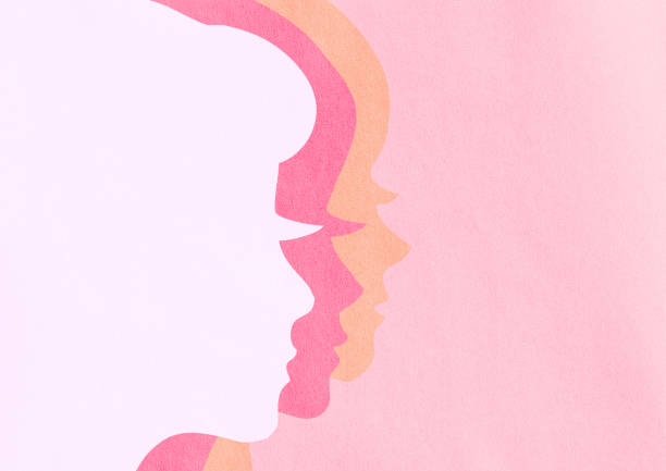istock Abstract young woman profile illustration 1317368749