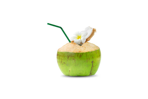 istock Freshness coconut isolated on white background. 1317372391