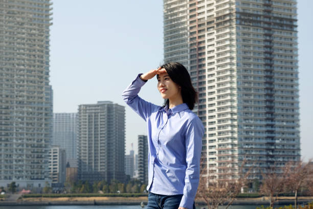 istock Young businesswoman looking forward 1317374915