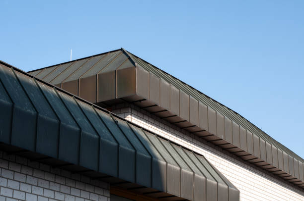 istock roofs covered with copper plates at a building 1317379623
