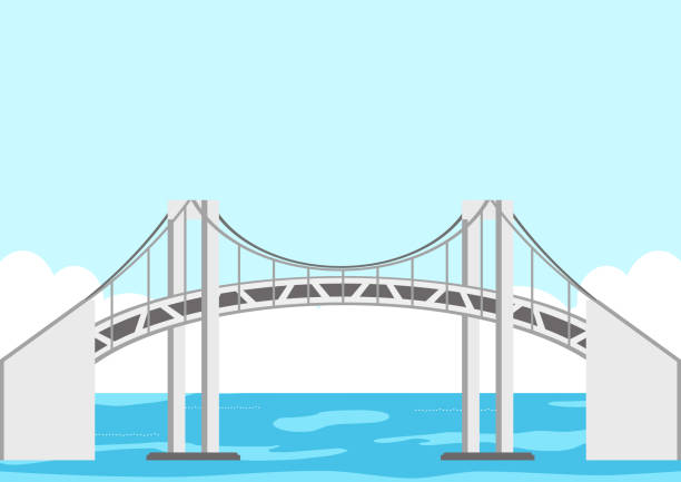 istock illustration of bridge city,building landscape bay area 1317386438