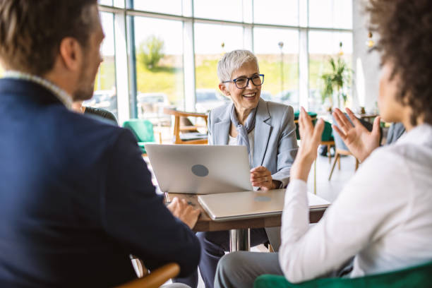istock Business meeting in a cafe 1317388692