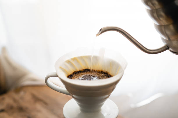 istock Pouring a hot water over a drip coffee 1317388909