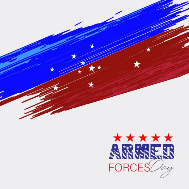 illustrations, cliparts, dessins animés et icônes de journée nationale des forces armées des états-unis - saluting veteran armed forces military