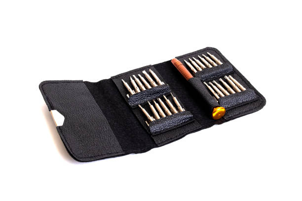 istock A set of screwdrivers in a leather case isolated on wite background 1317402398