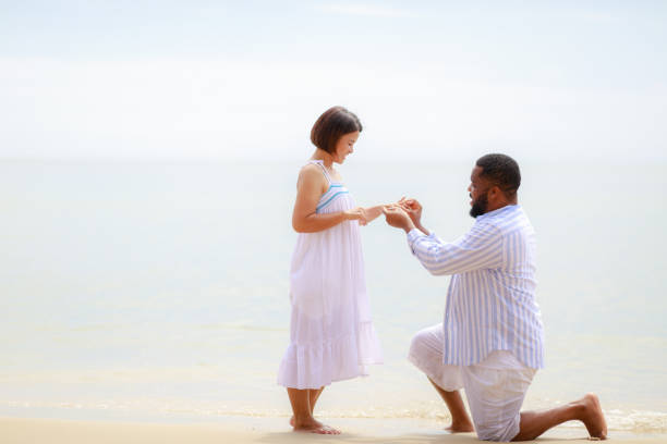 istock An African male making a wedding  proposal to his lover. 1317408788