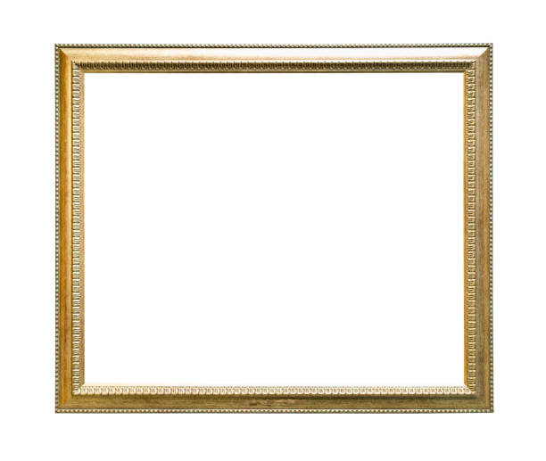 istock narrow simple gilded wooden picture frame cutout 1317414352