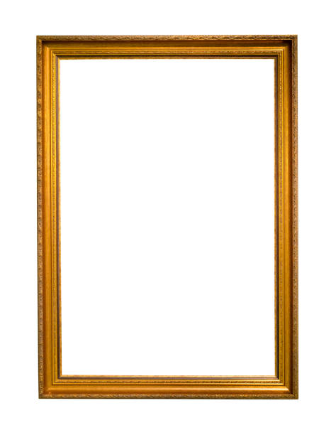 istock vertical narrow gilded wood picture frame cutout 1317414360