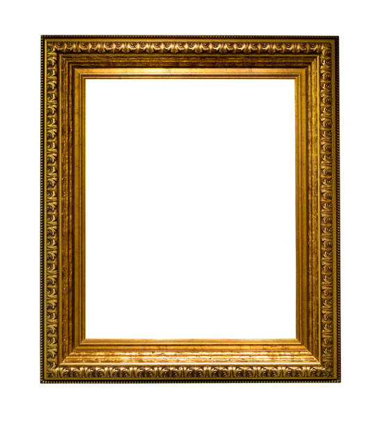 istock vertical wide gold wood picture frame cutout 1317414362
