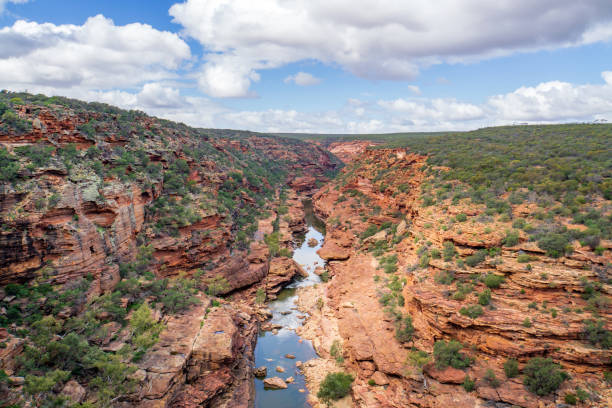 Australia, Kalbarri National Park, lookout to Murchison river