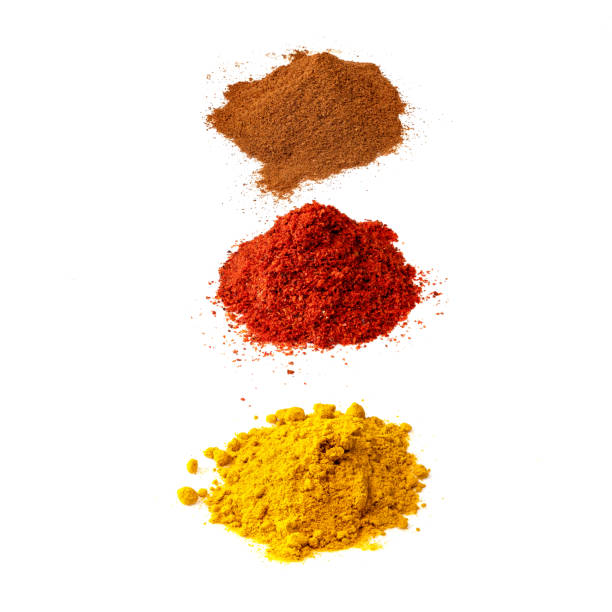 istock three various piles of powdered spices on white 1317416103