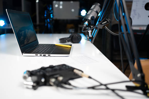 istock Digital and audio recording equipment in a studio 1317428545