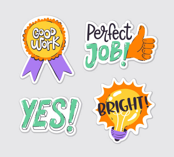 Good job stickers Vectors & Illustrations for Free Download