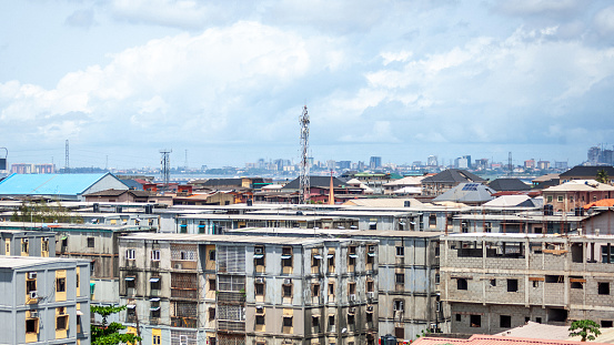 View to african city - Lagos, Nigeria, West Africa