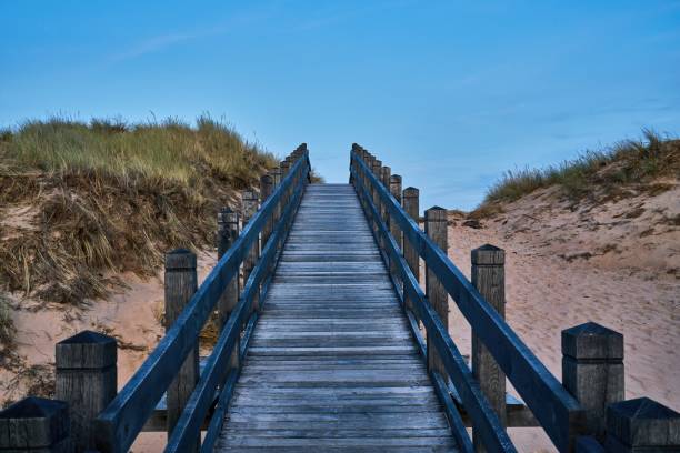 istock wooden ramp forms a stairway to heaven 1317433482