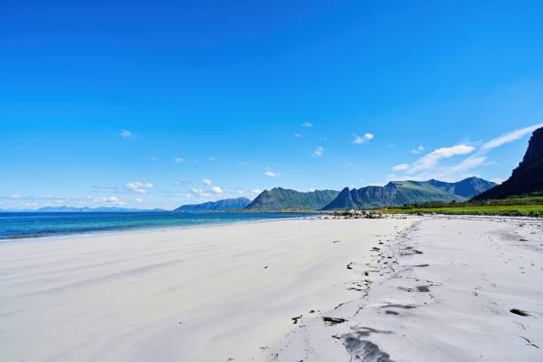Lofoten and Vesteral Islands in summer in Norway