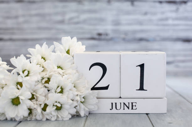 istock June 21st Summer Solstice White wood calendar blocks 1317436187