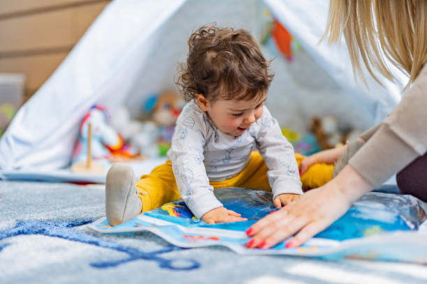 istock Happy boy playing whit his mother at home 1317438743