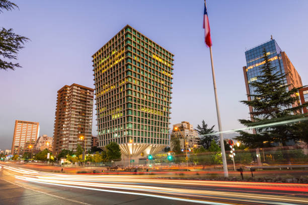Apoquindo Avenue in Santiago de Chile