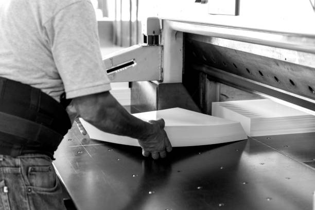 istock Close up of an offset printing machine during production. 1317445605