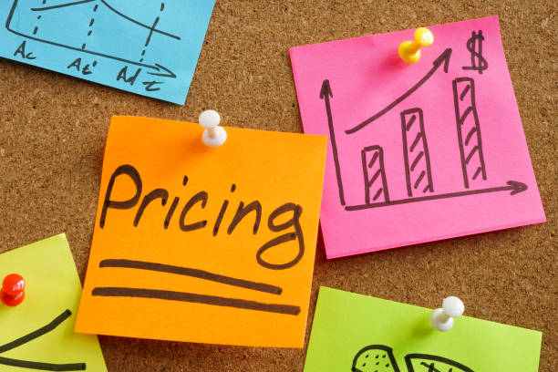 istock Word Pricing about strategy and planning and memo sticks. 1317447362